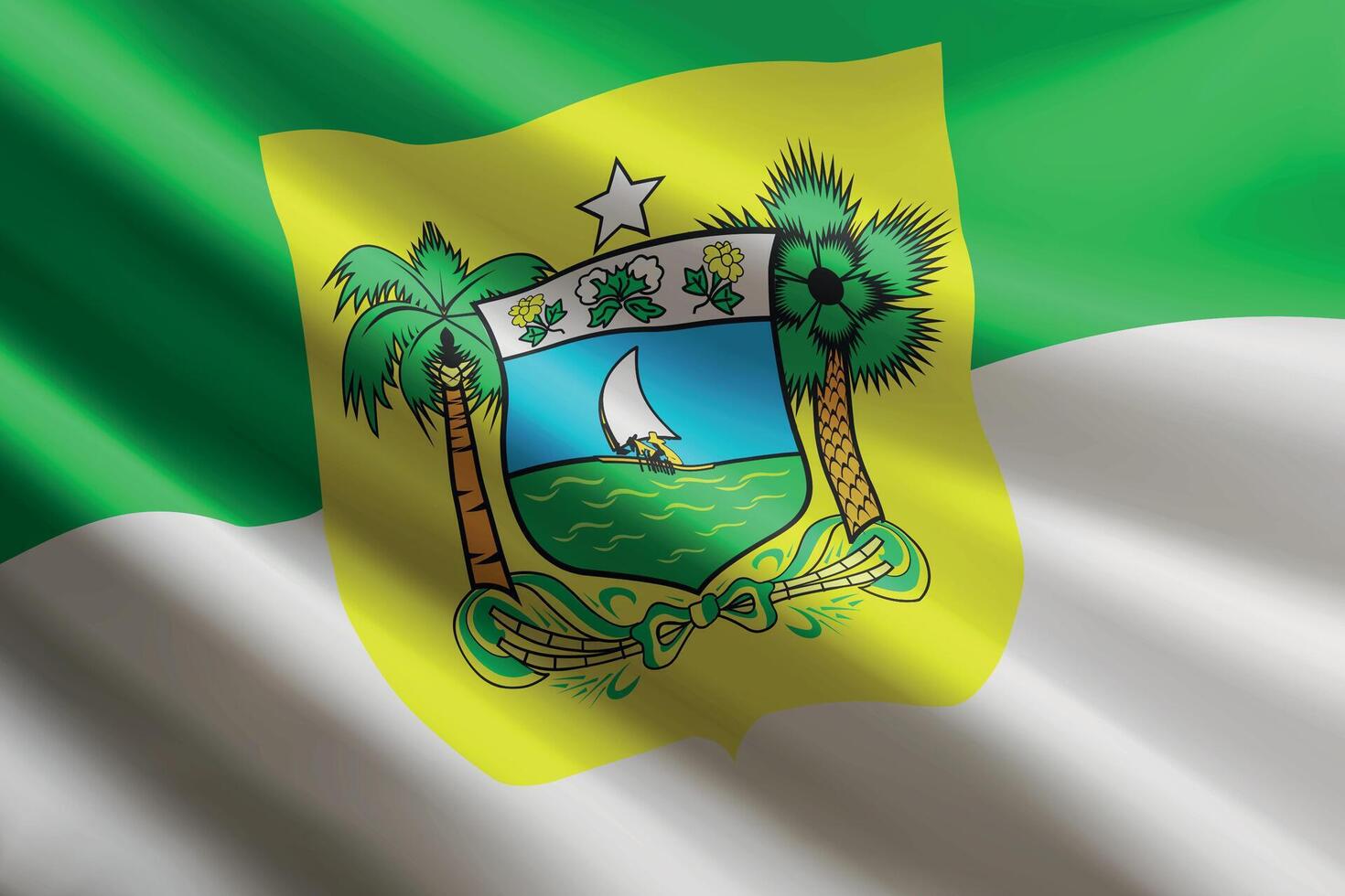 Flag of Bahia, Brazil vector