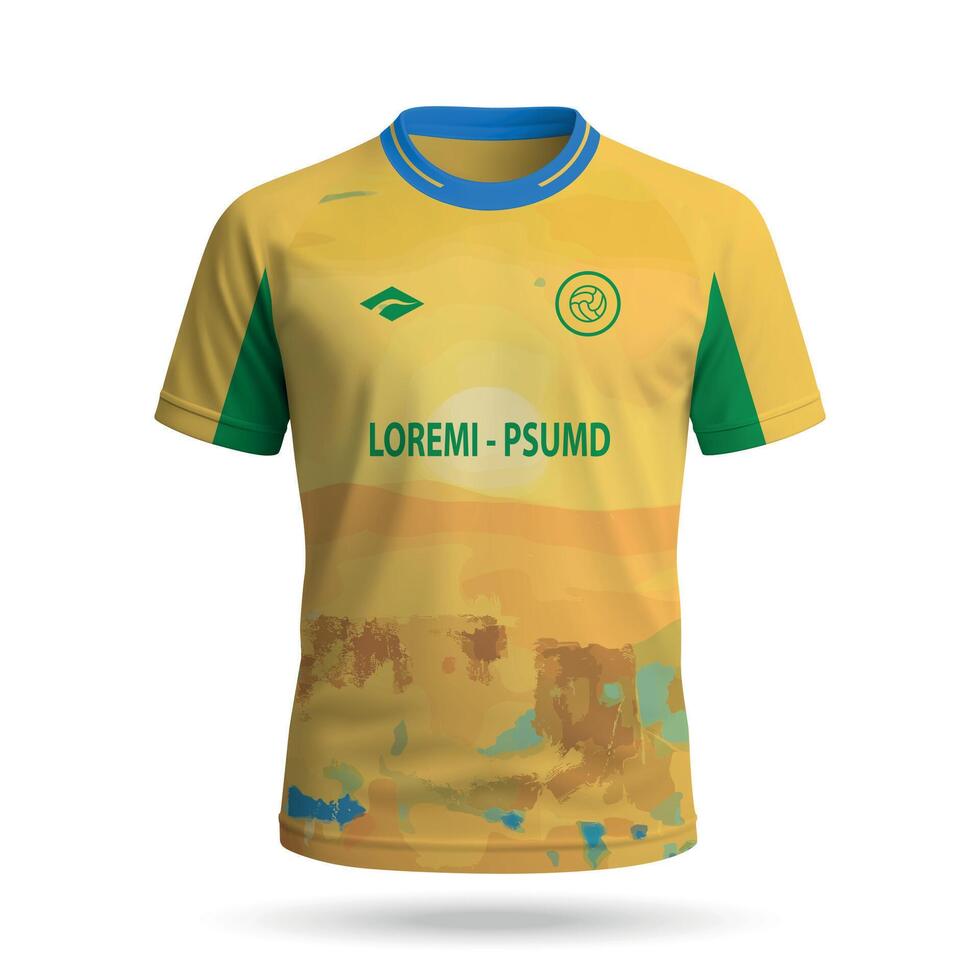 Soccer jersey with unique design vector