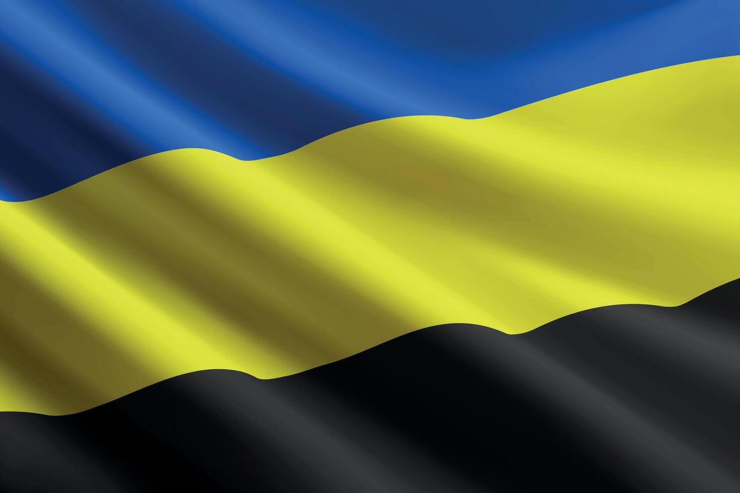 Gelderland flag waving in the wind. Province of Netherlands vector