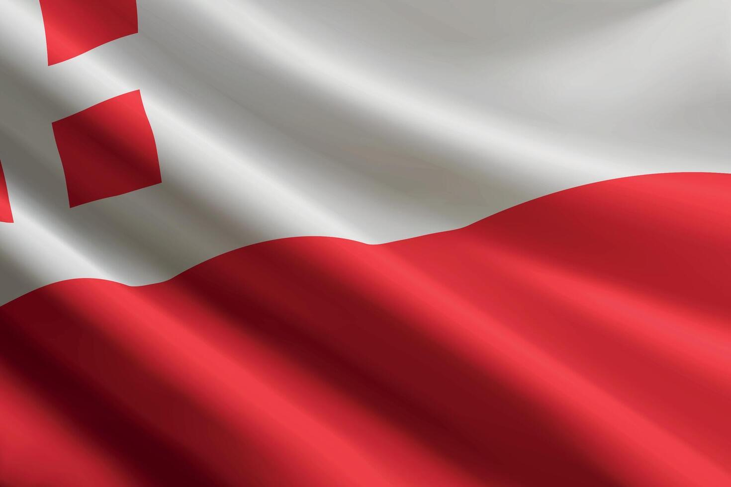 Utrecht flag waving in the wind. Province of Netherlands vector