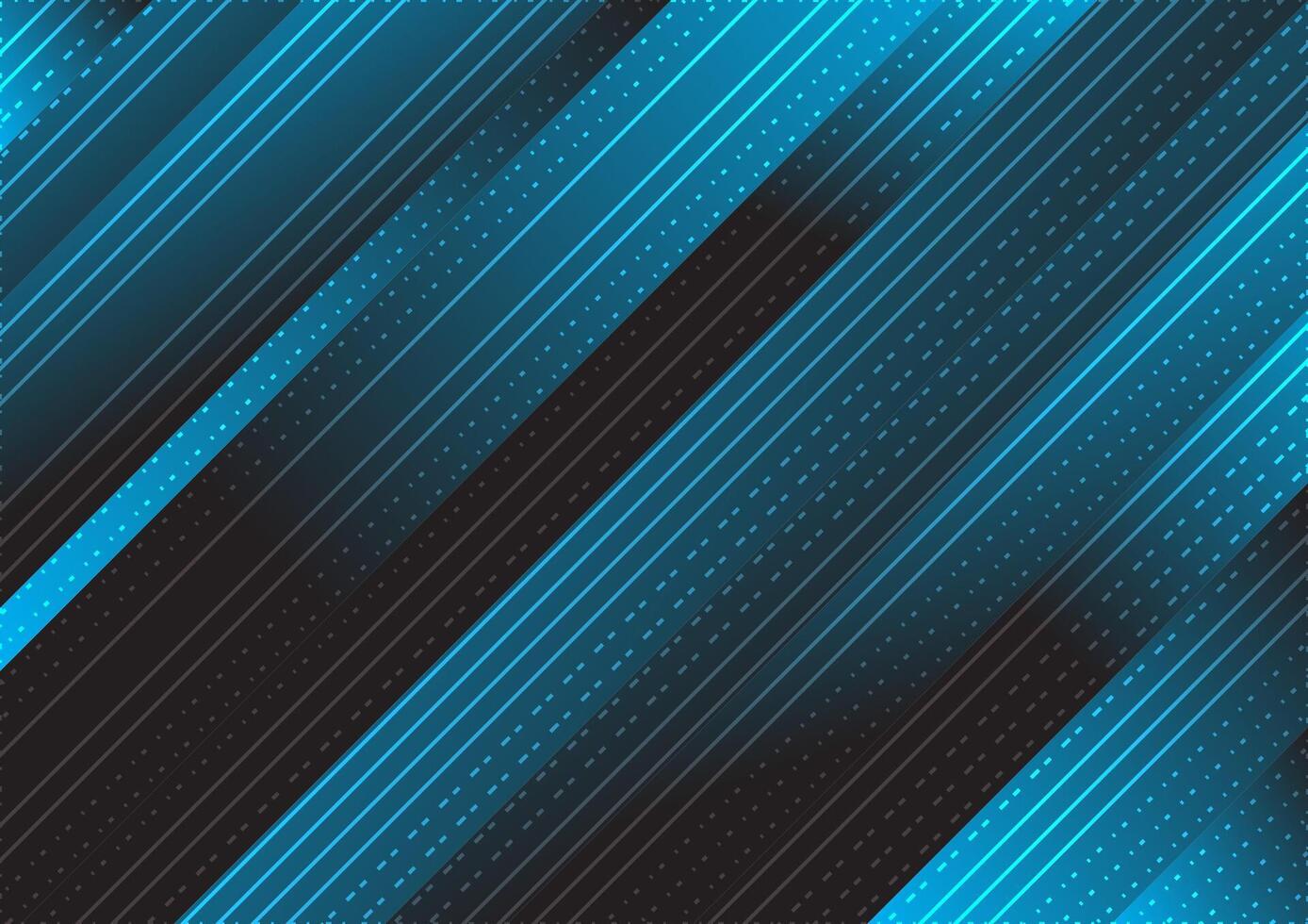 Abstract blue lines background with a black background vector