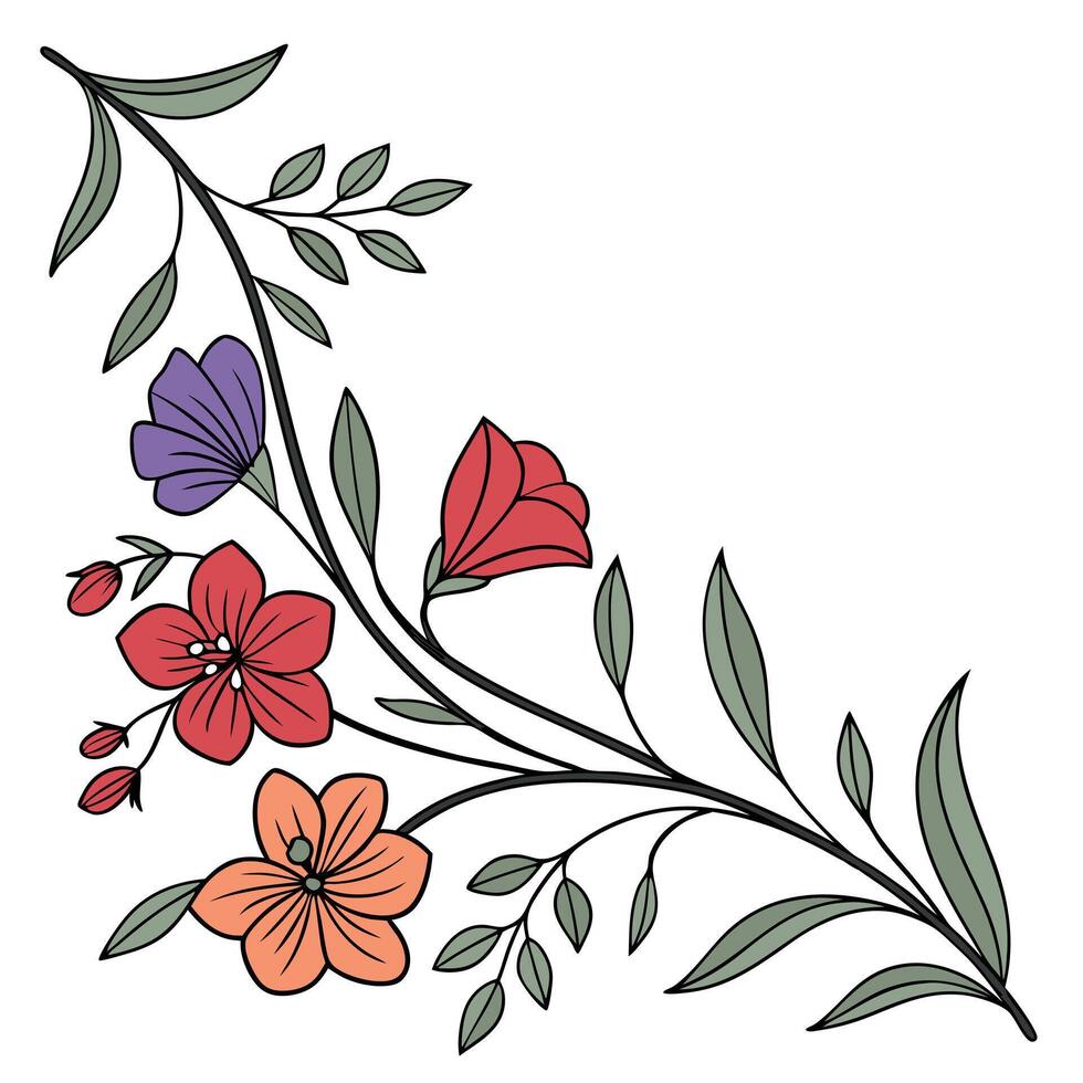 A flower design on a white background vector