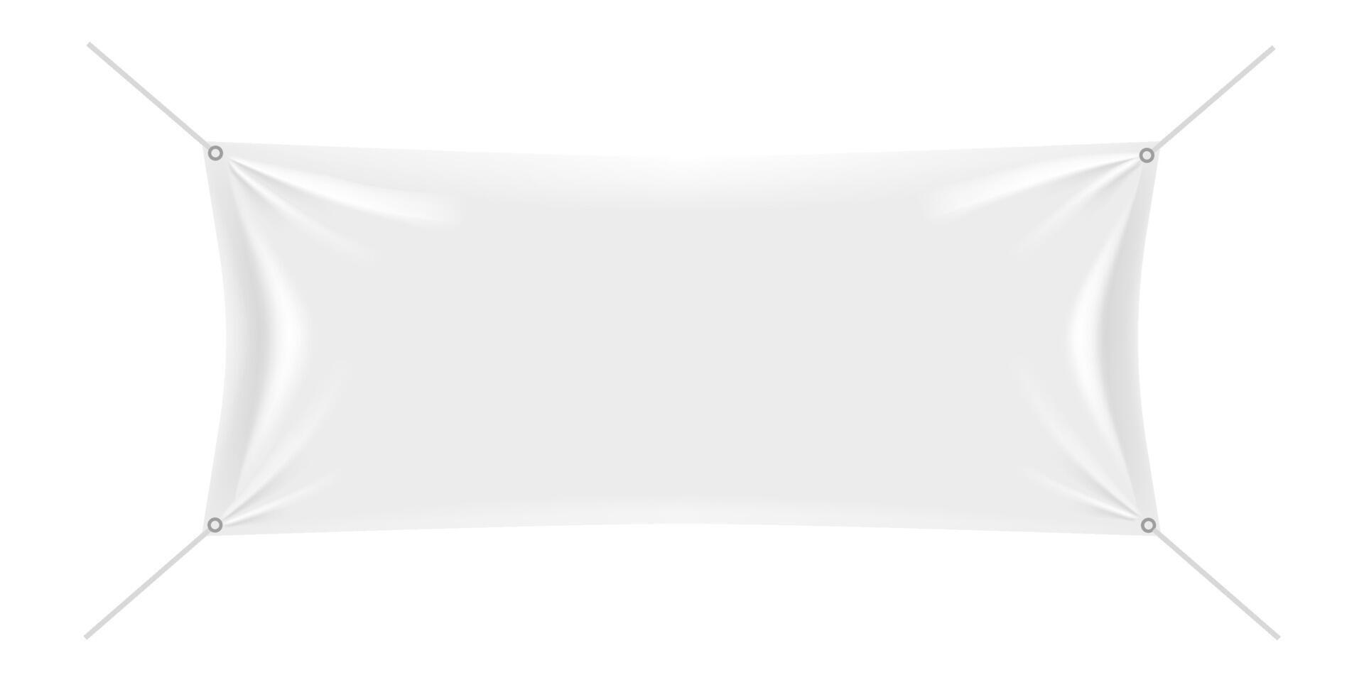 blank white banner for designs vector