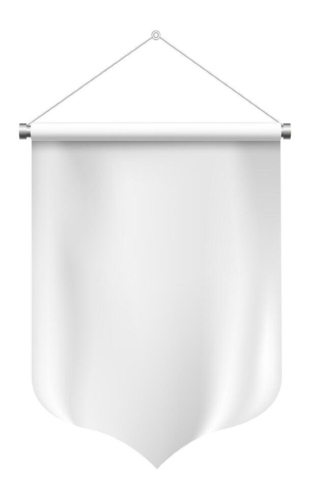Blank hanging banner for design vector