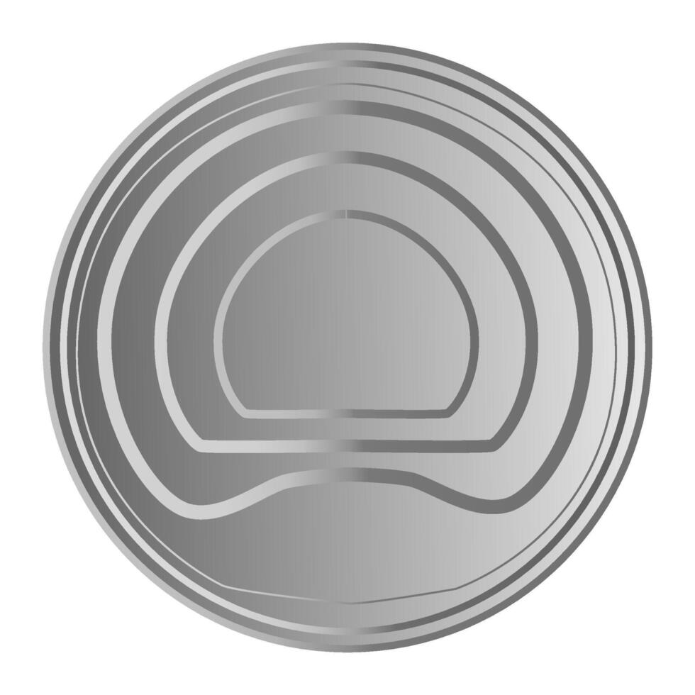 Concentric gray circles create a captivating modern abstract design, forming an intriguing visual pattern with a metallic sheen and subtle gradient shading vector