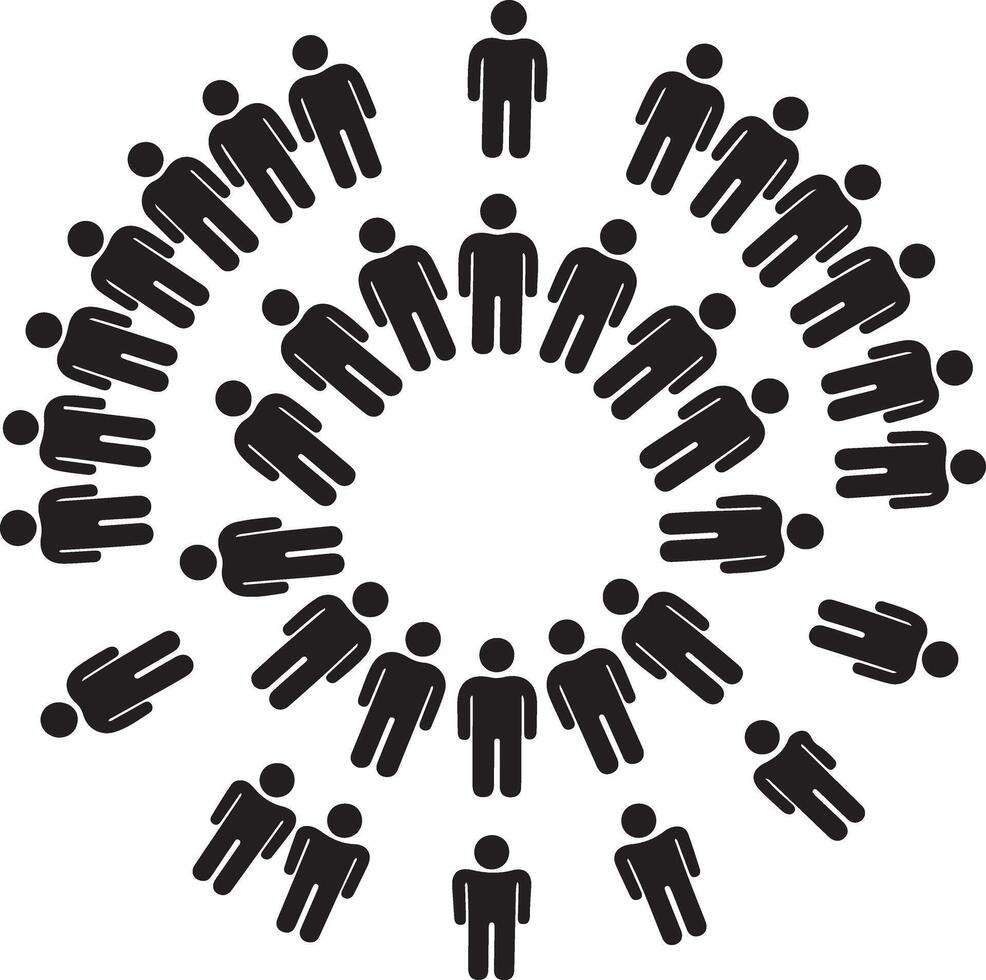Group of people holding hands vector