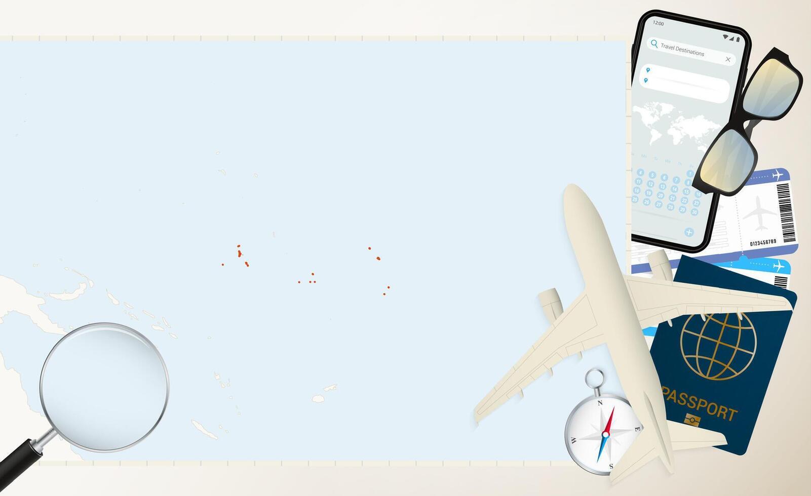 Kiribati map and flag, cargo plane on the detailed map of Kiribati with flag. vector