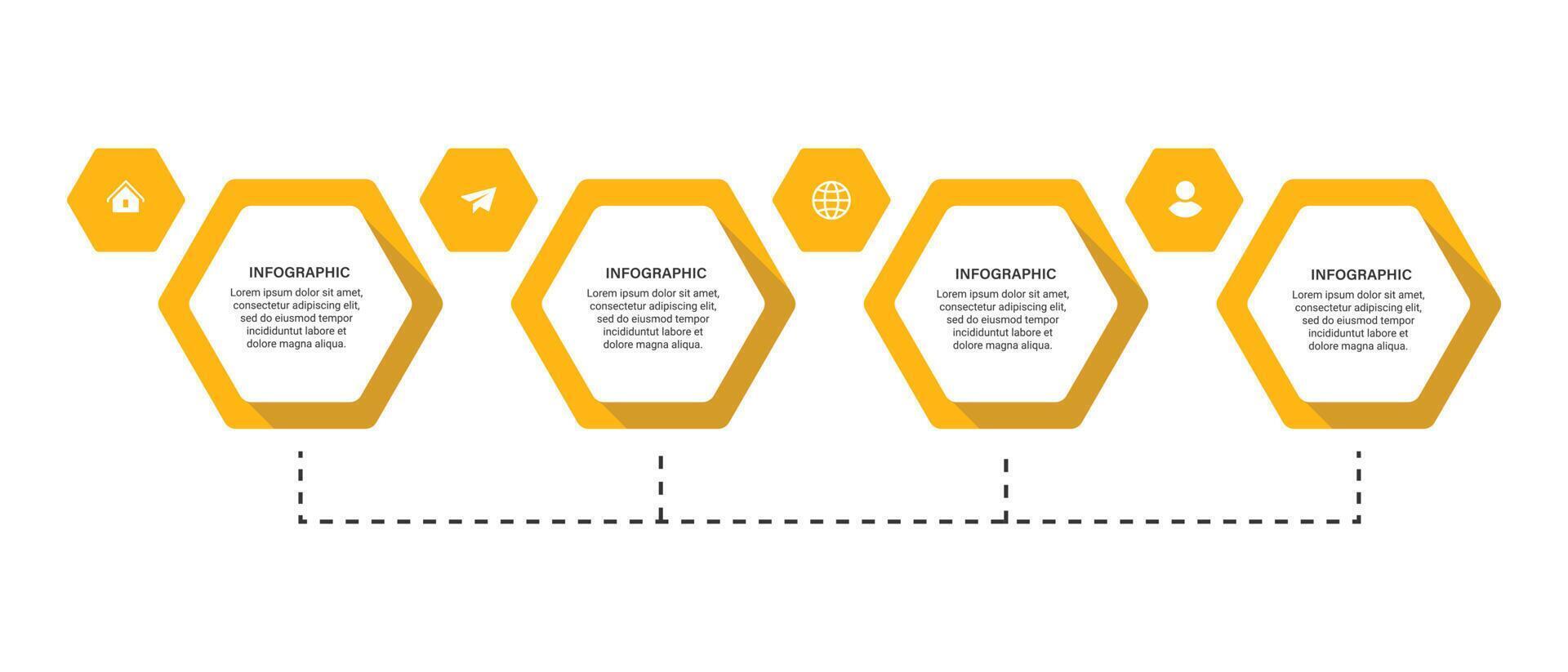 Steps business data visualization timeline process infographic template design W vector