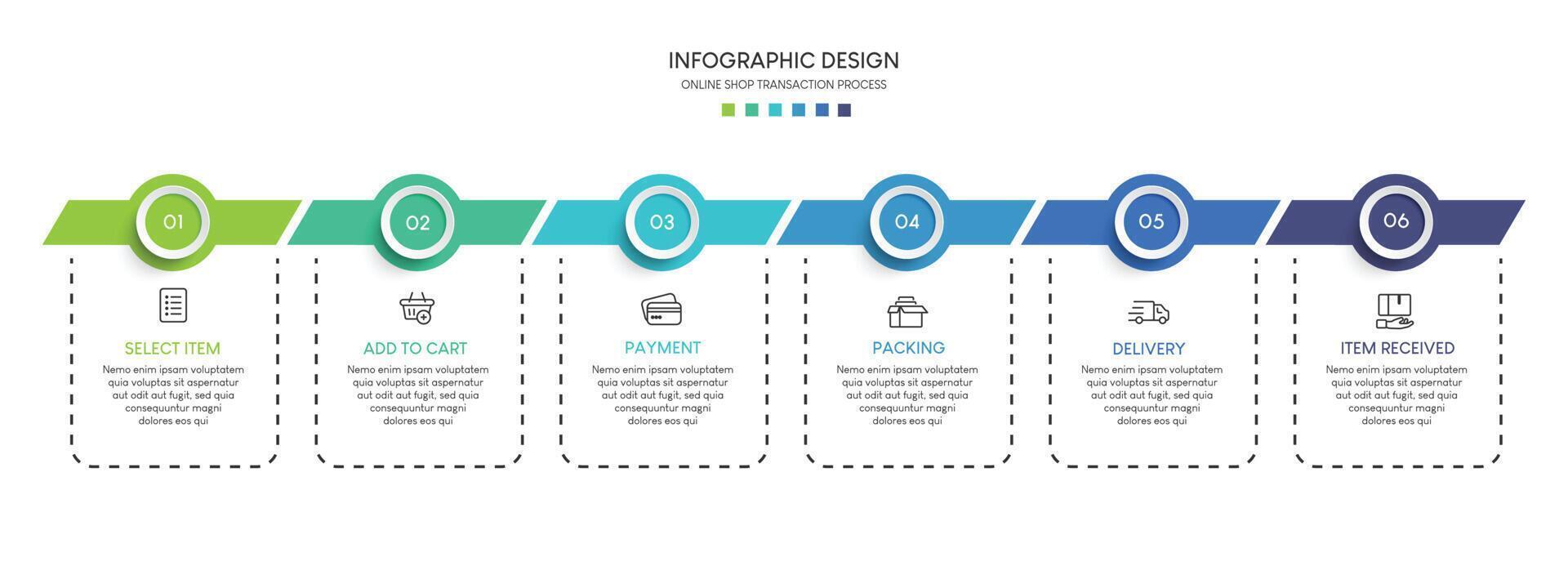 Steps business data visualization timeline process infographic template design U vector
