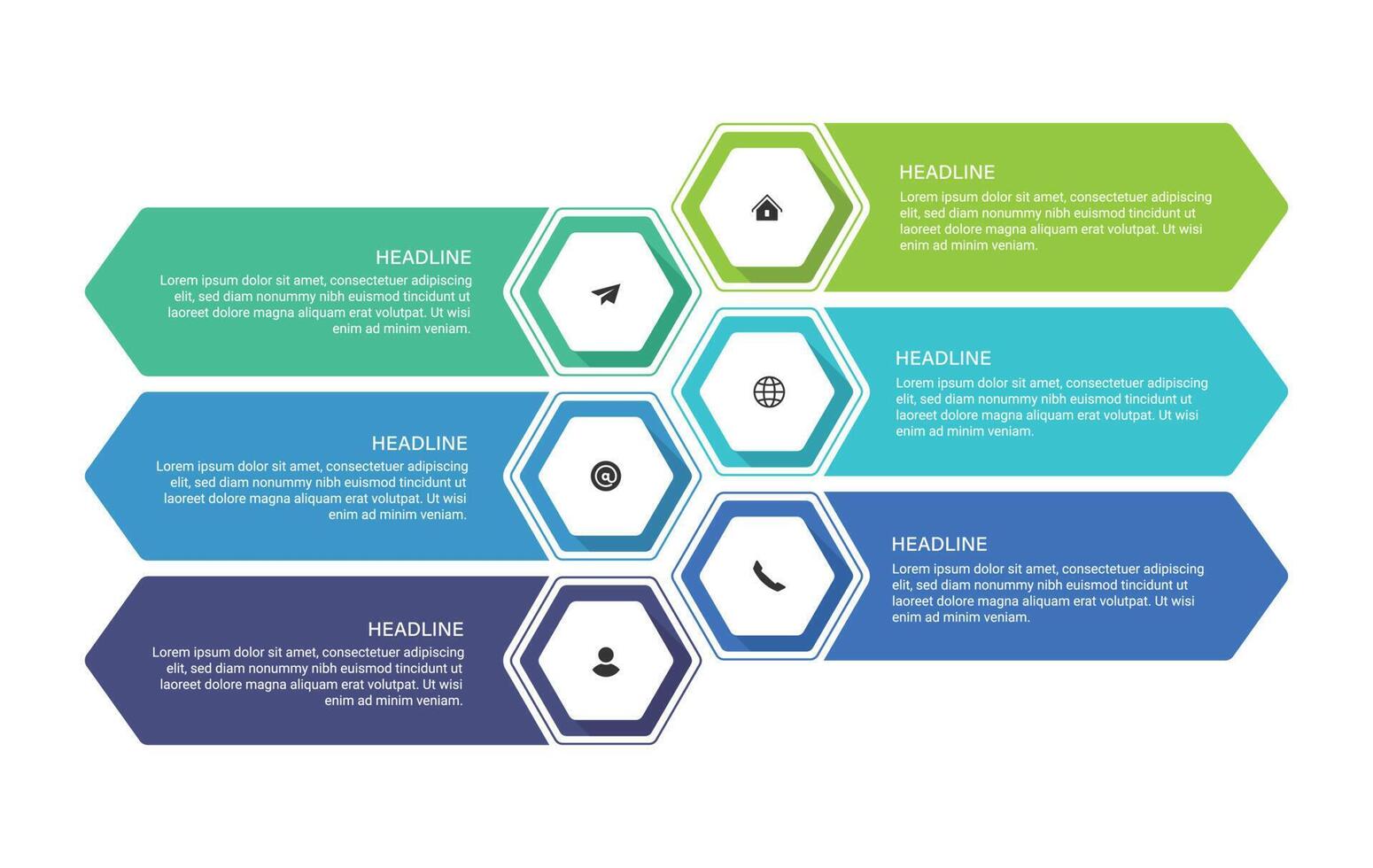 Steps business data visualization timeline process infographic template design L vector