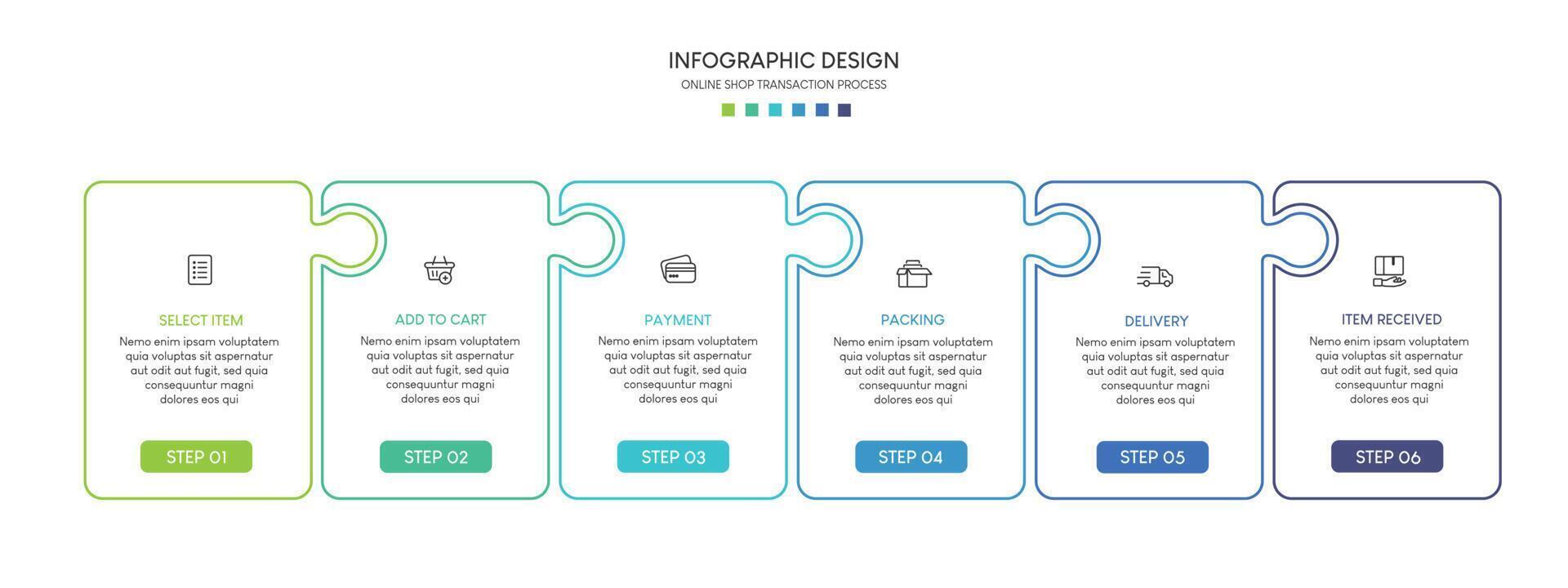 Steps business data visualization timeline process infographic template design P vector