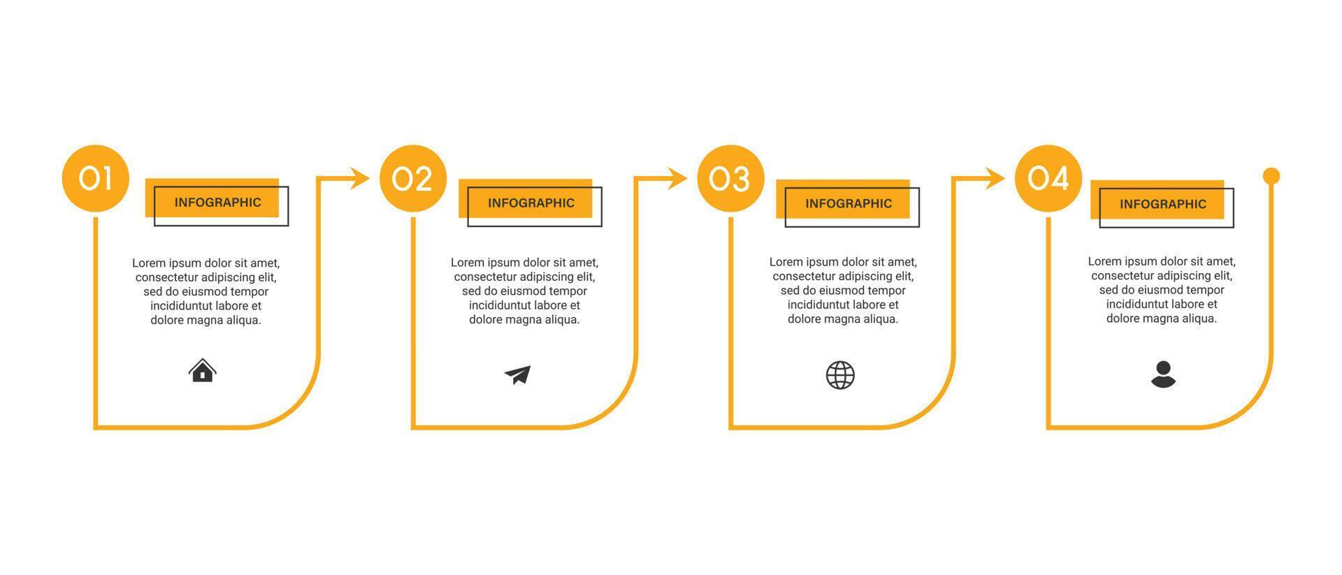 Steps business data visualization timeline process infographic template design AG vector