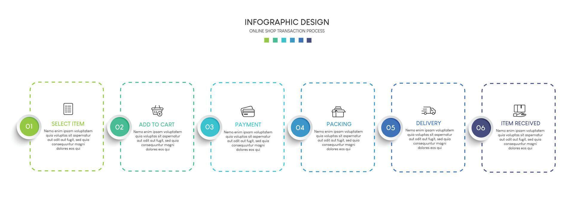 Steps business data visualization timeline process infographic template design Y vector