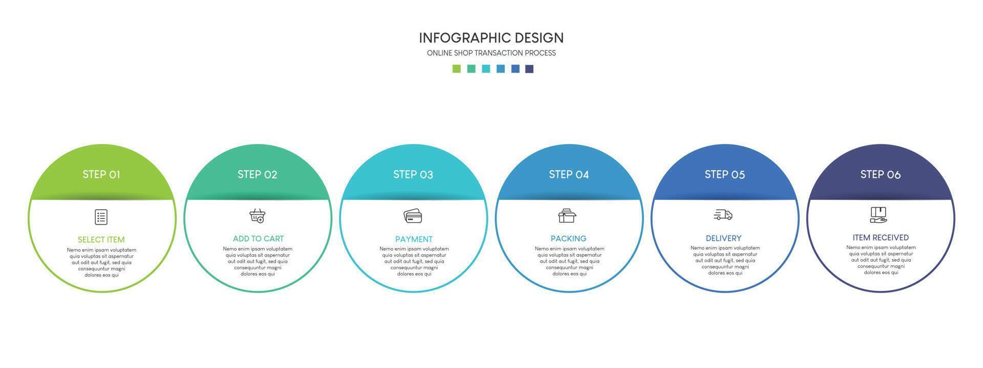 Steps business data visualization timeline process infographic template design A vector