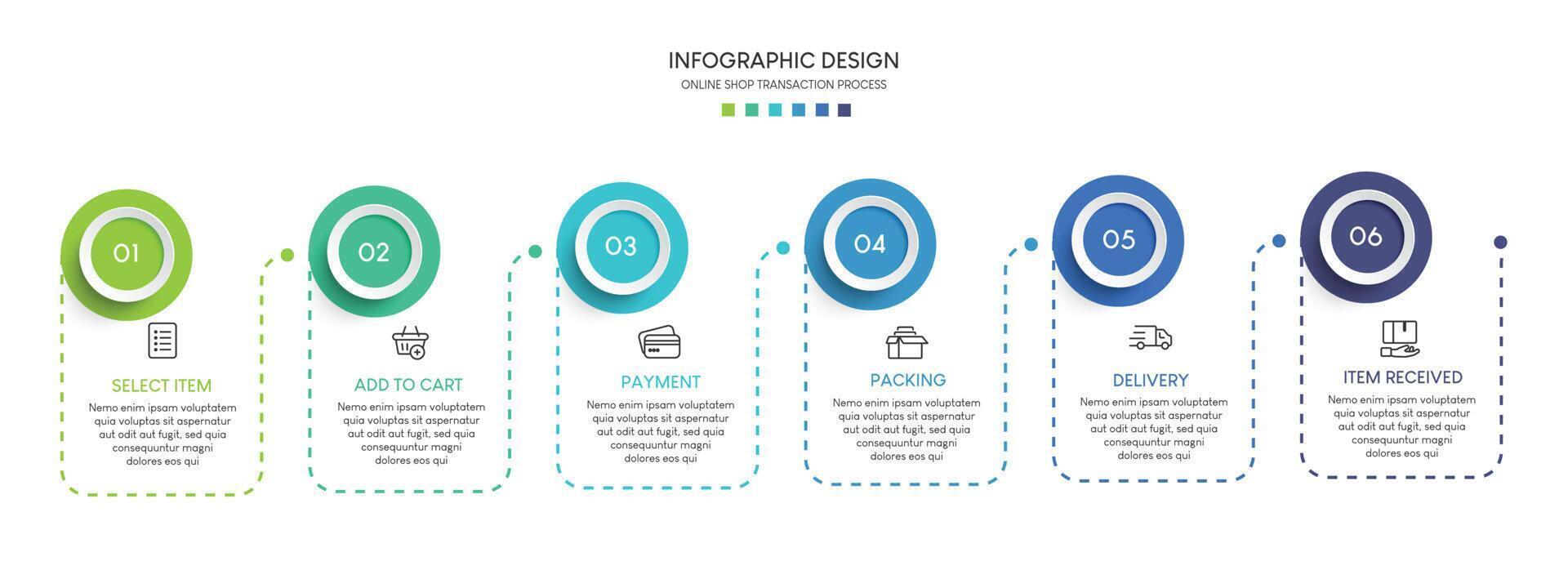 Steps business data visualization timeline process infographic template design Q vector