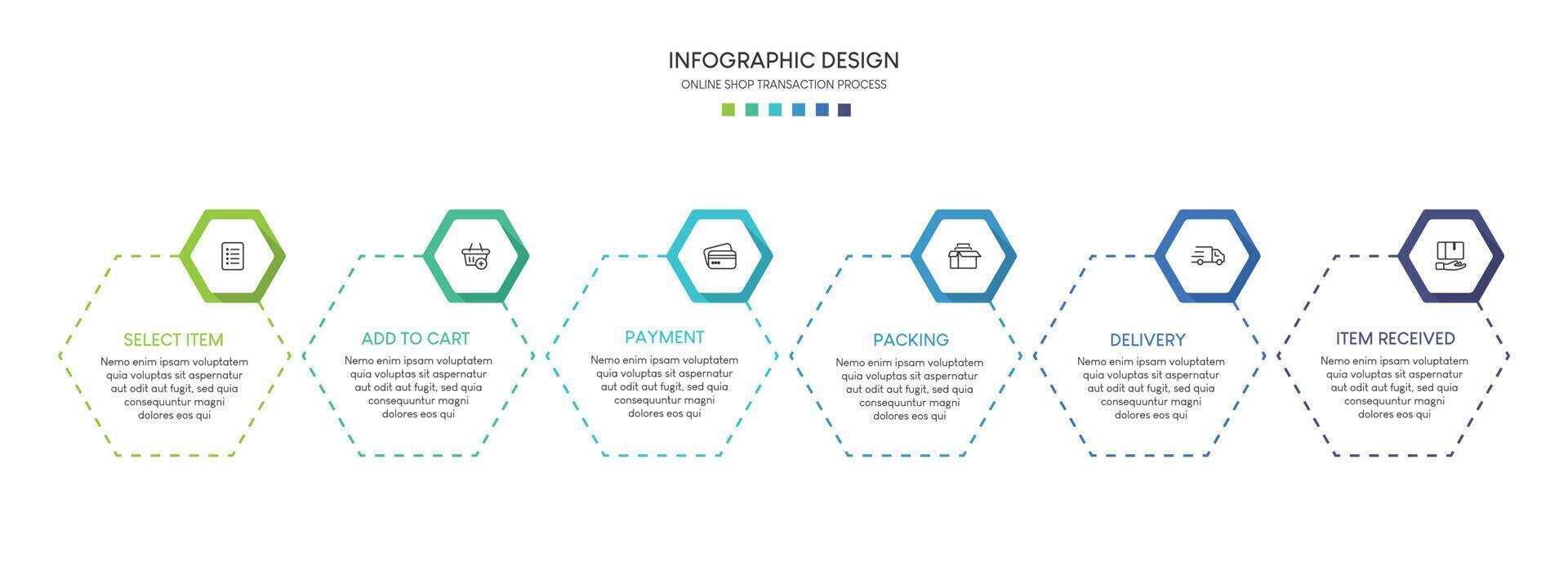 Steps business data visualization timeline process infographic template design S vector