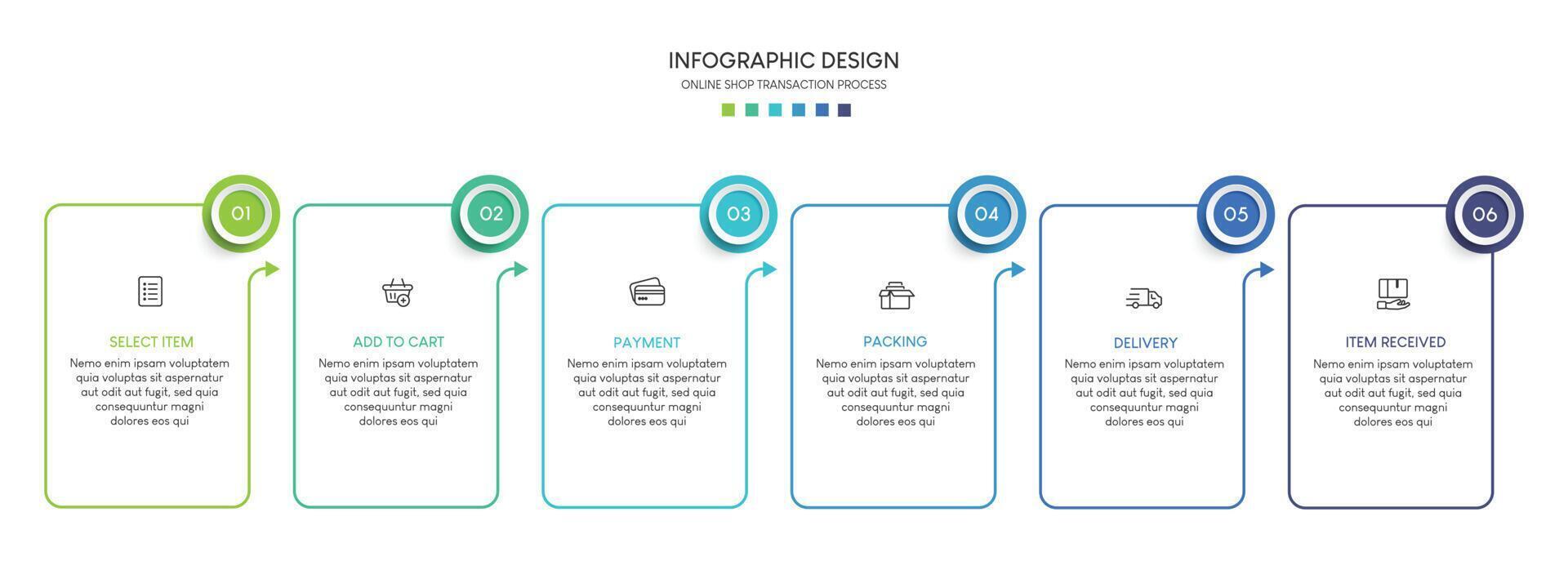 Steps business data visualization timeline process infographic template design AX vector