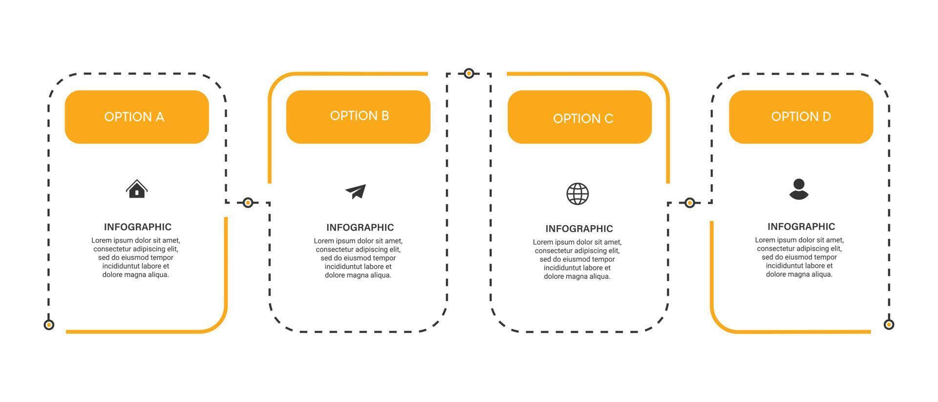 Steps business data visualization timeline process infographic template design AF vector