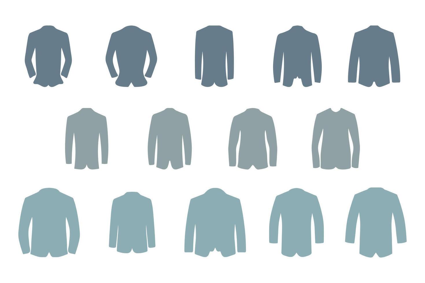 Simple Tuxedo Icon Set Design vector