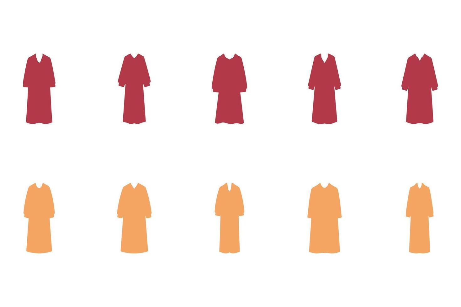 Long Clothes Icon Set Design vector