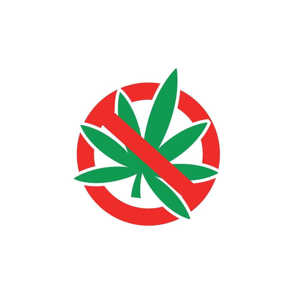 design prohibition of consuming marijuana. vector