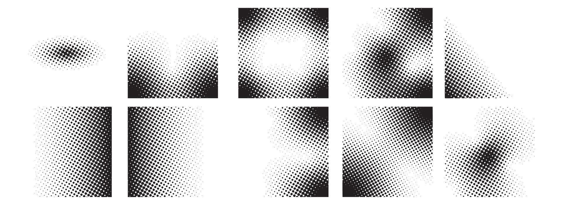 Corner Halftone Element Design. Easy To Edit. EPS 10 vector