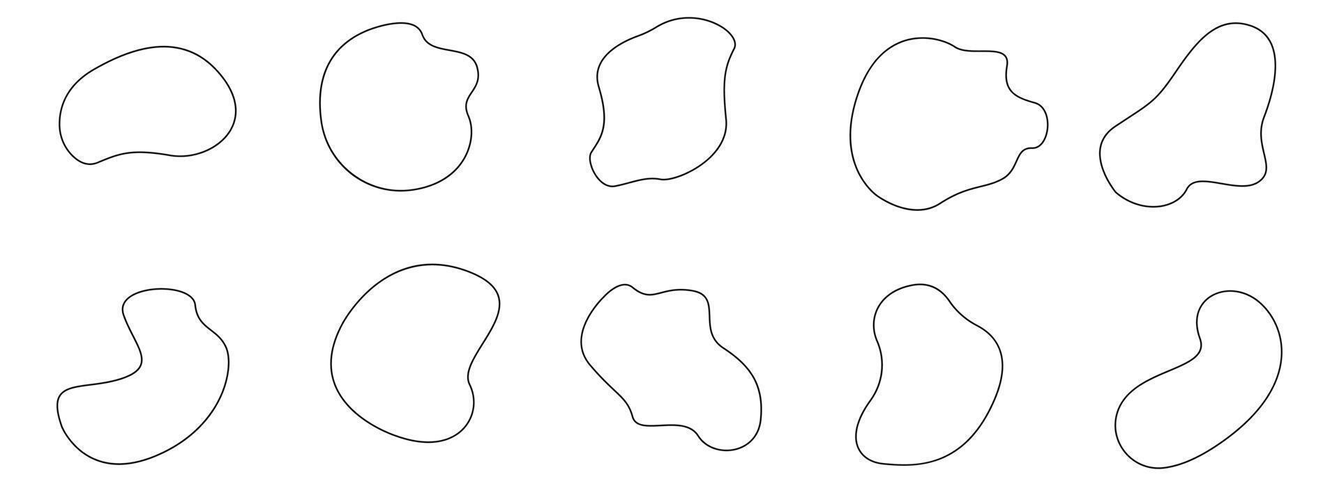 Abstract Blob With line Element Design. Easy To Edit. EPS 10 vector