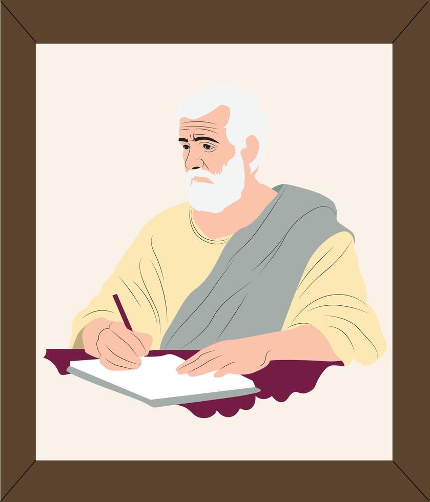 Plato the philosopher vector