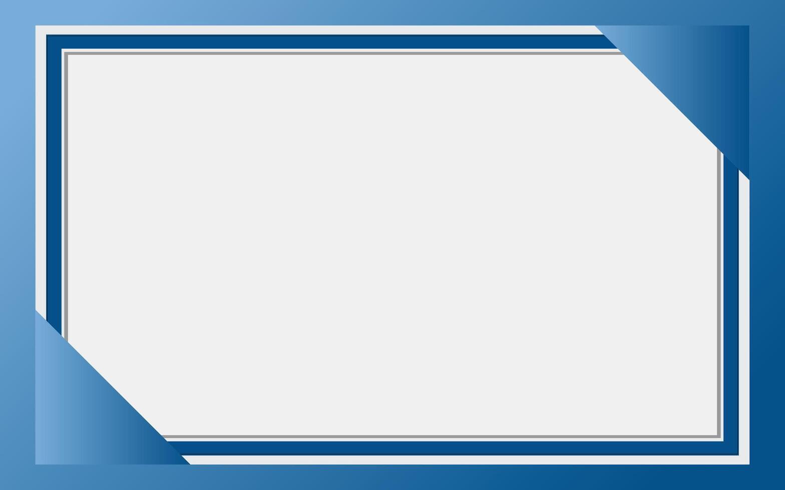 Blue And White Simple Frame Background vector