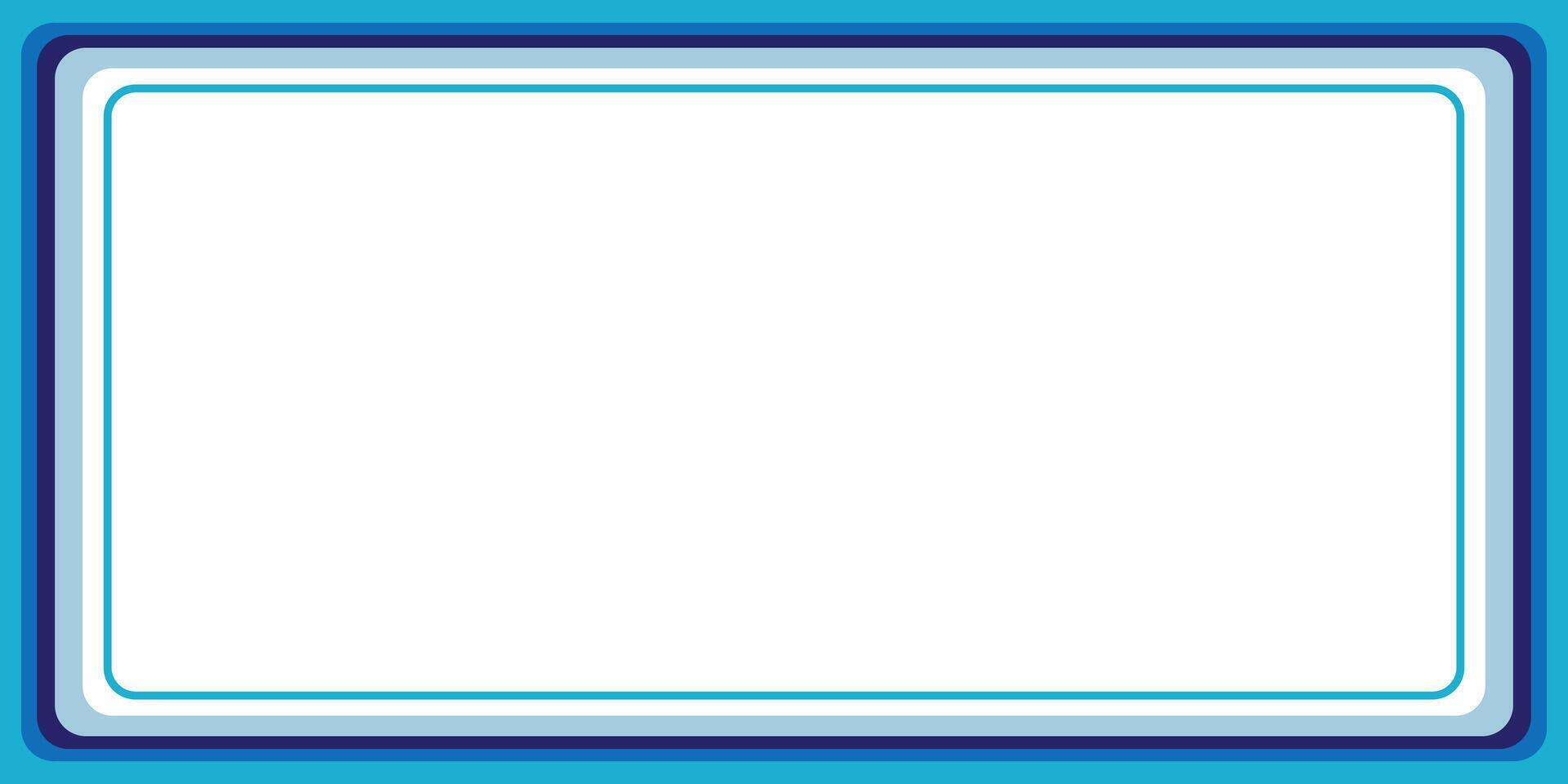 Simple Design Blue Frame Background vector