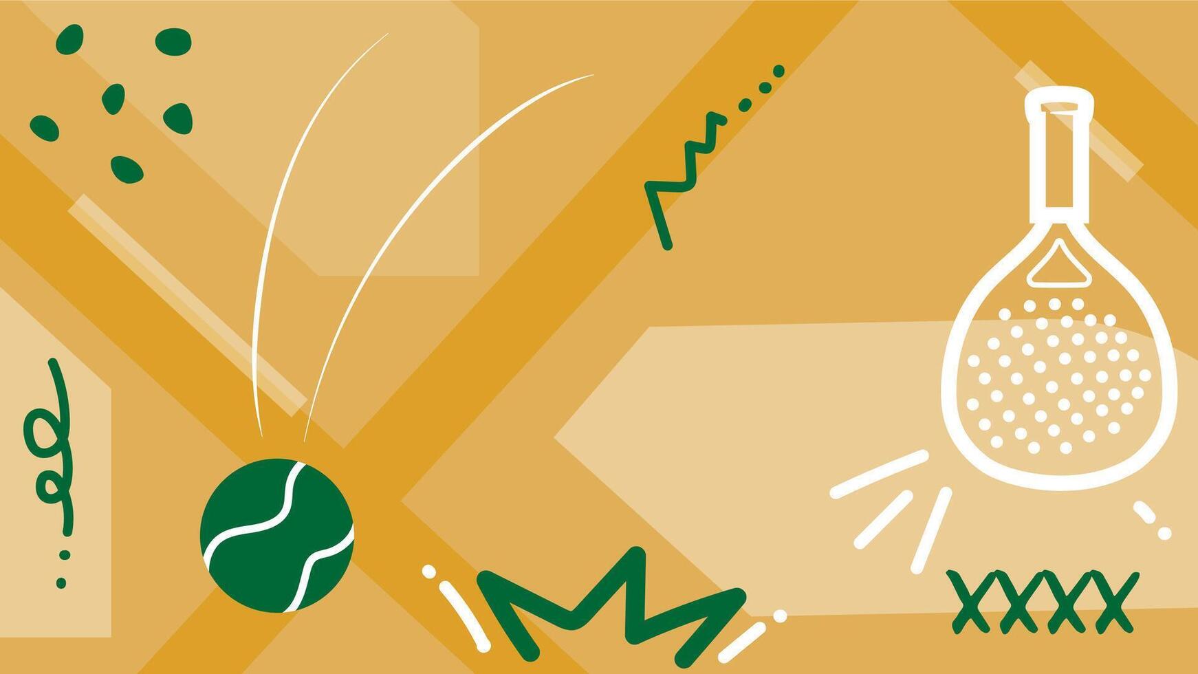 Abstract geomatric background with padel Brush drawing. Modern futuristic sport concept. Suit for presentation, website, cover, poster, banner, brochure, header, website vector