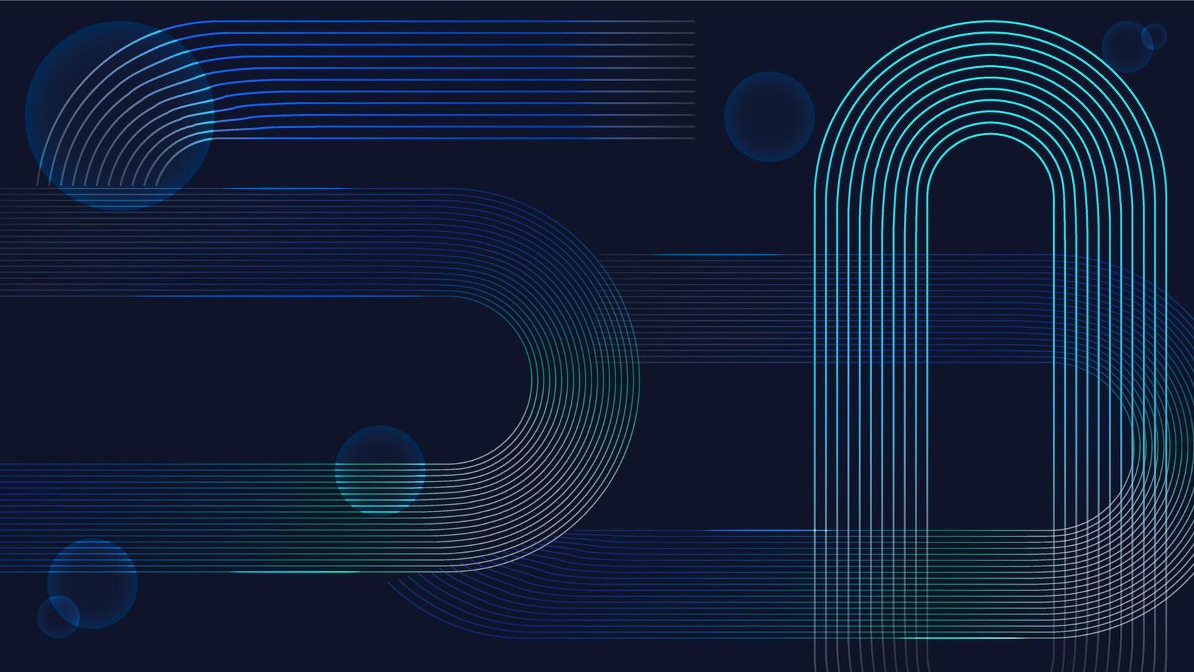 Abstract geomatric background with futuristic gradient circle lines pattern. Modern futuristic for presentation, website, cover, poster, banner, brochure. vector