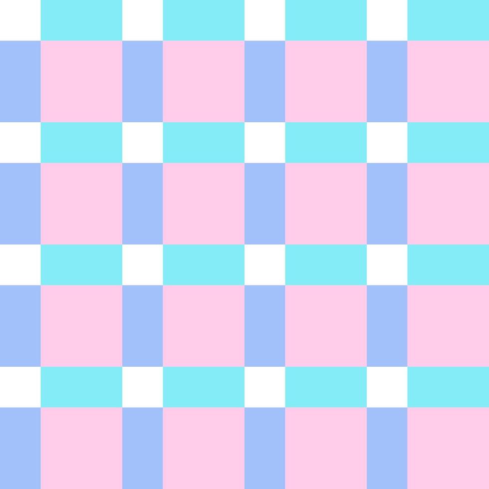 Pink plaid seamless pattern in pastel colors. Madras design spring, summer holiday textile decorative. check gingham pattern for fabric picnic blanket, tablecloth, dress or napkin. vector
