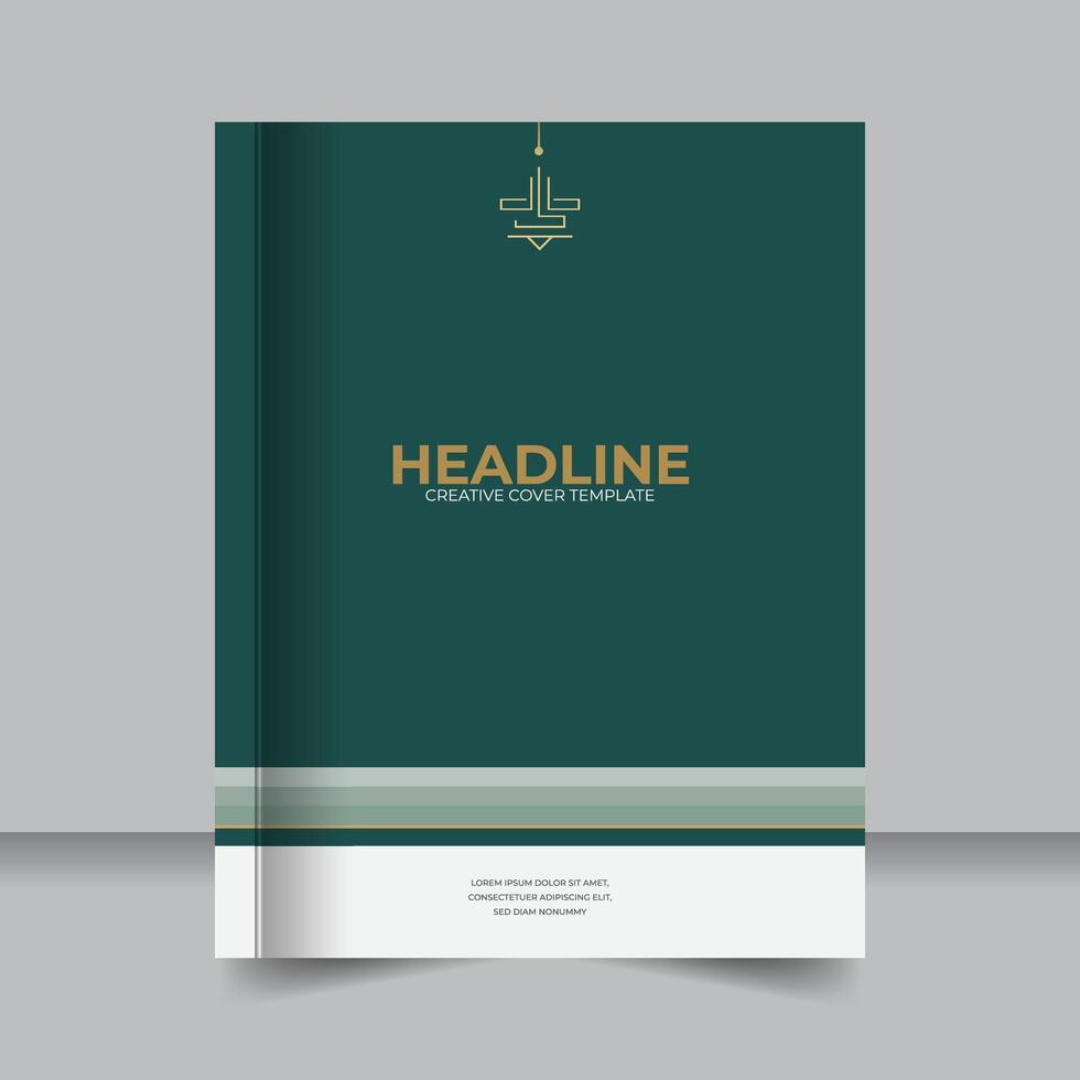 Editable Company Profile Book Cover for Annual Reports, Trendy and Creative Business Summary Report Cover Layout vector