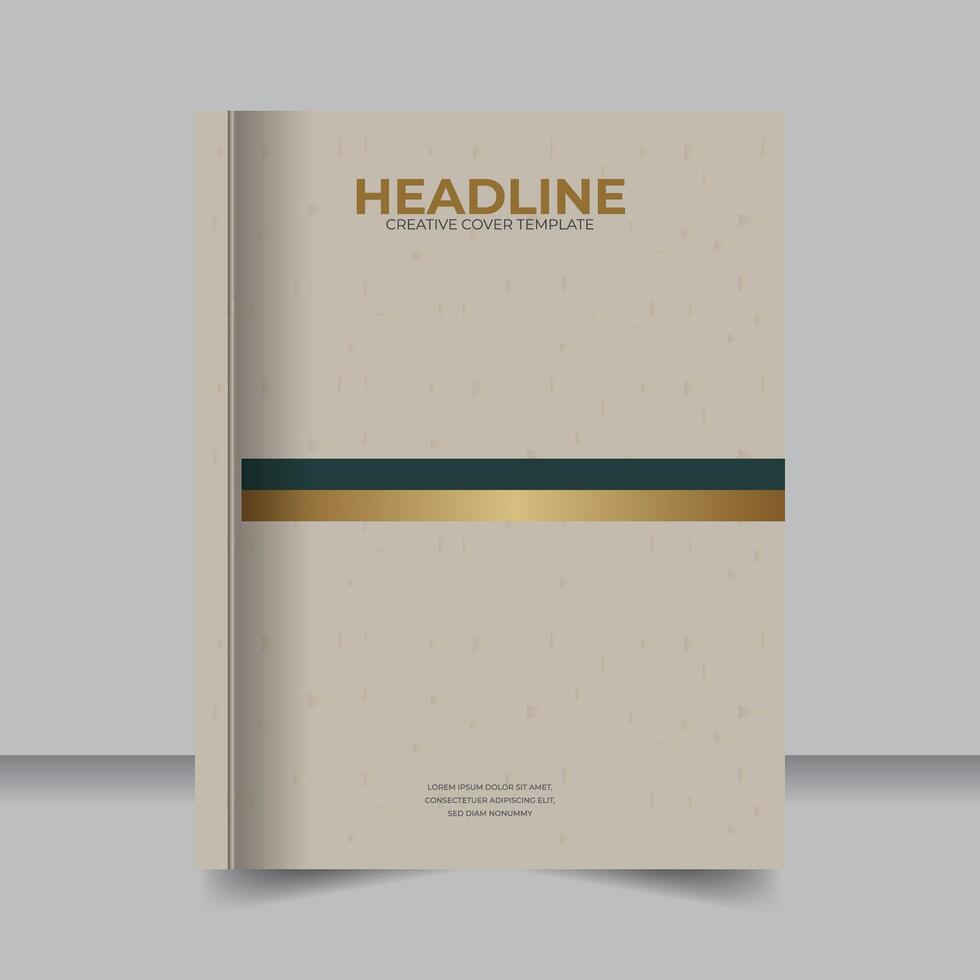 Creative Annual Report Cover Layout with Bold Color Blocks, Business Report Book Cover Template with Professional Flair vector