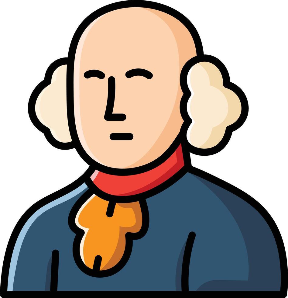 Made in uk a Of george washington the first us president icon. vector