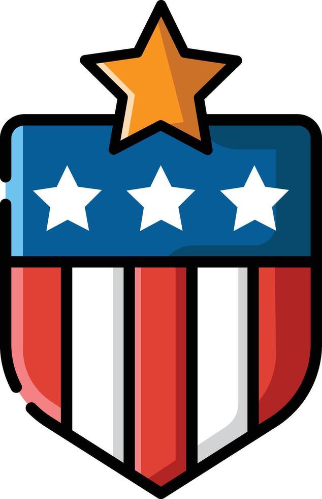 Made in uk a 12 word sentence describing shows a patriotic shield icon. vector