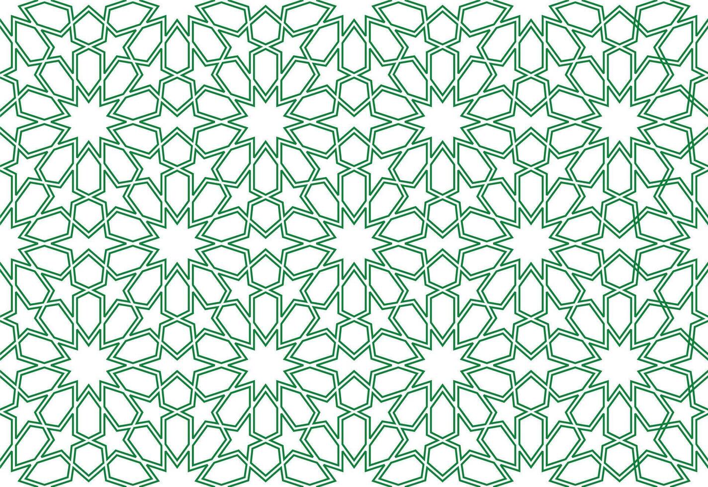 Seamless pattern of geometric islamic background. Geometric outline texture on white background. Beautiful middle eastern decoration for element design vector