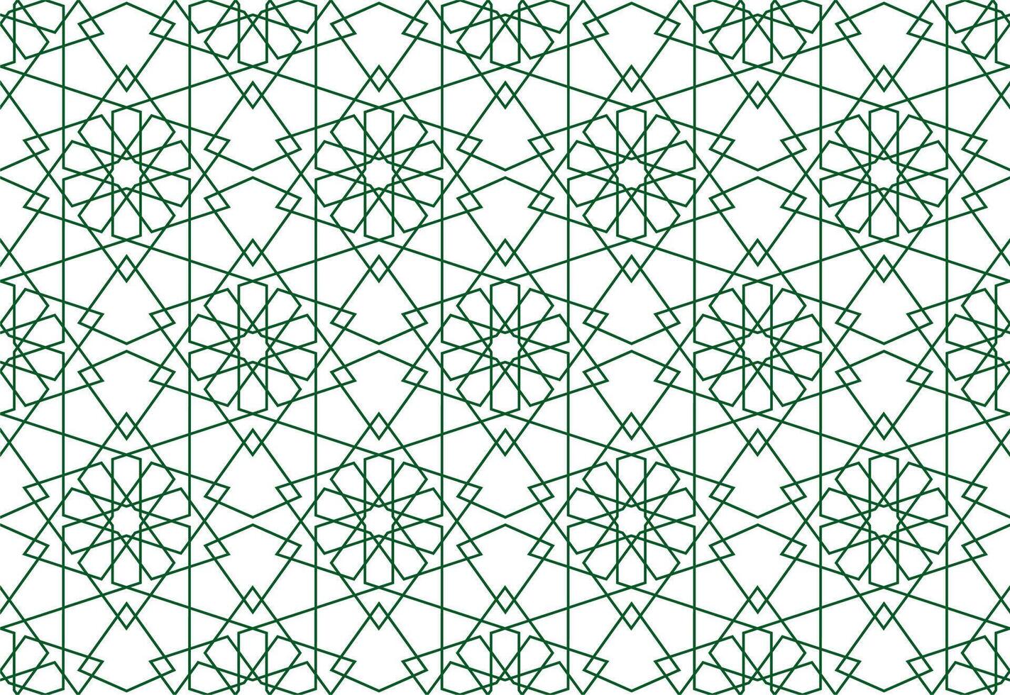 Seamless pattern of geometric Islamic background. Geometric outline texture. Beautiful middle eastern pattern for design element. vector