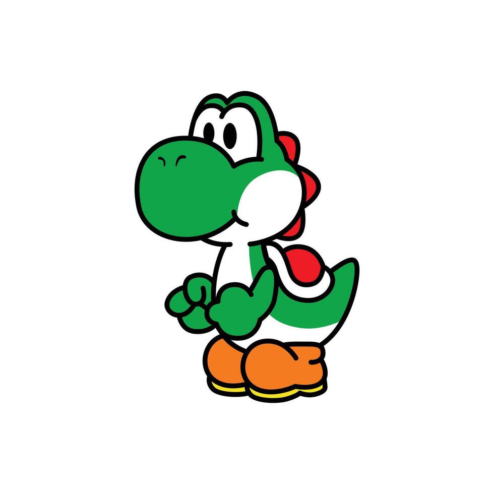 Yoshi Mario Character vector