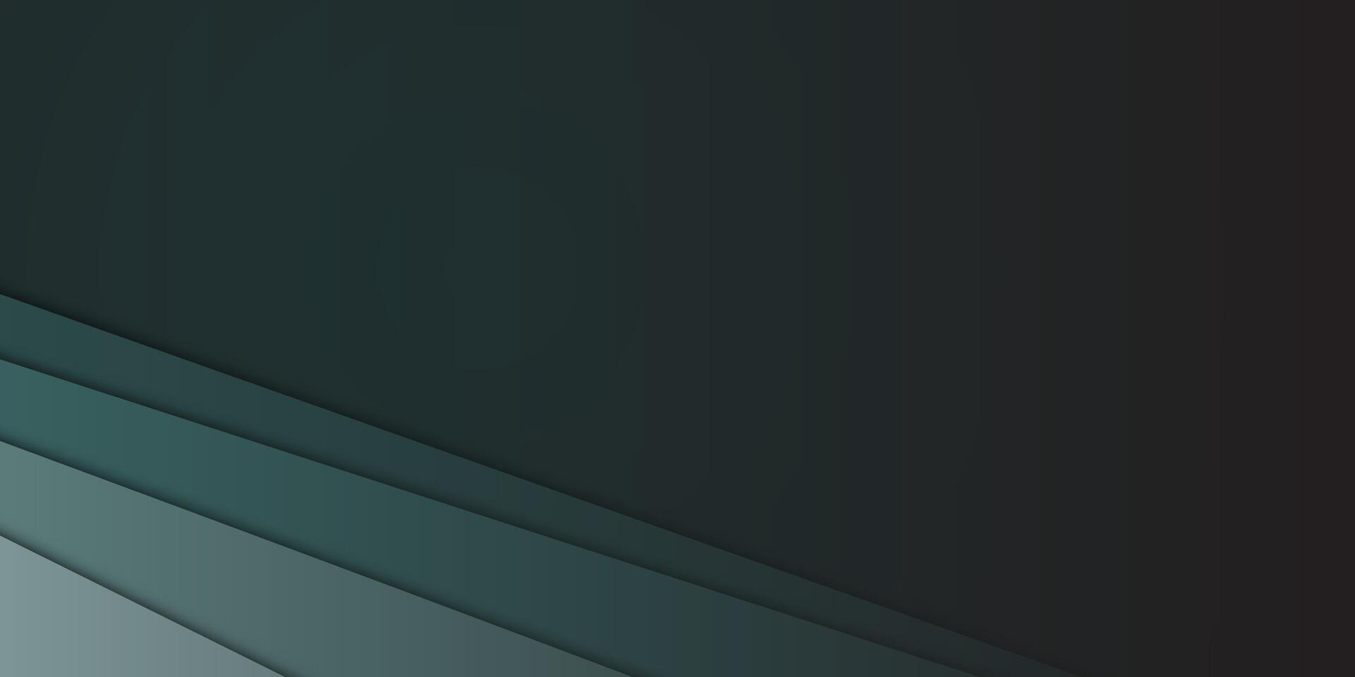 Abstract Dark Green Layered Diagonal Background vector