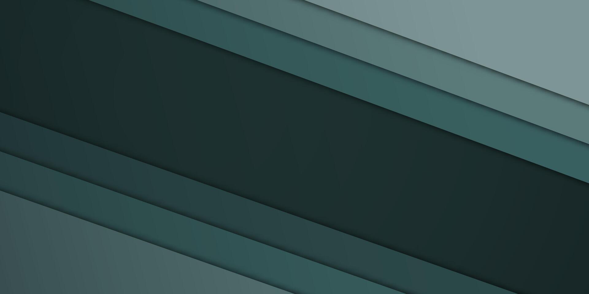 Abstract Dark Green Layered Diagonal Background minimalist vector