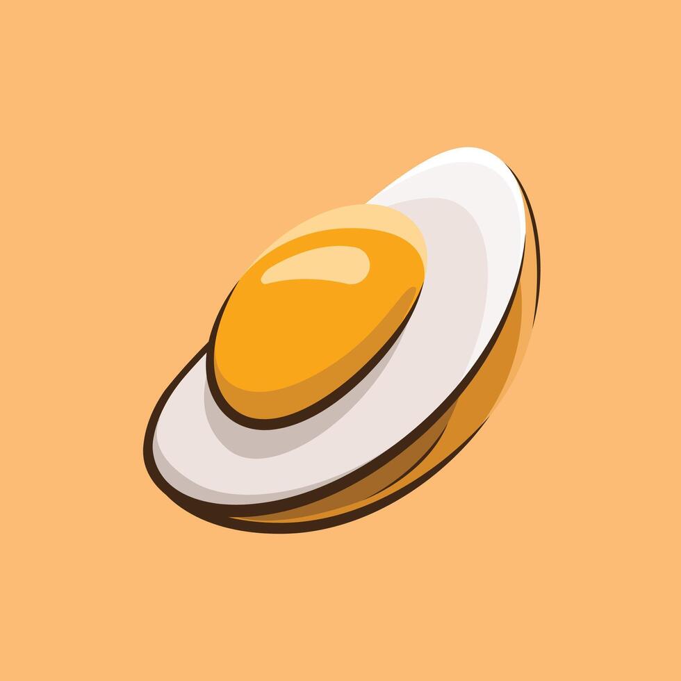 Floating Sunny Side Up Egg vector