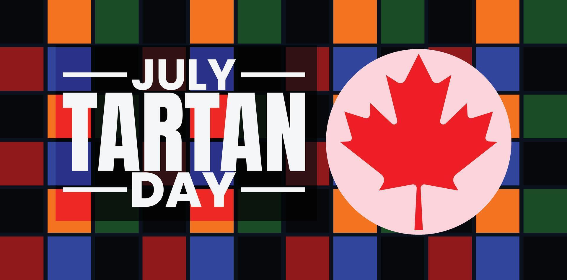Tartan Day, A Tribute to canadian Culture and Legacy vector