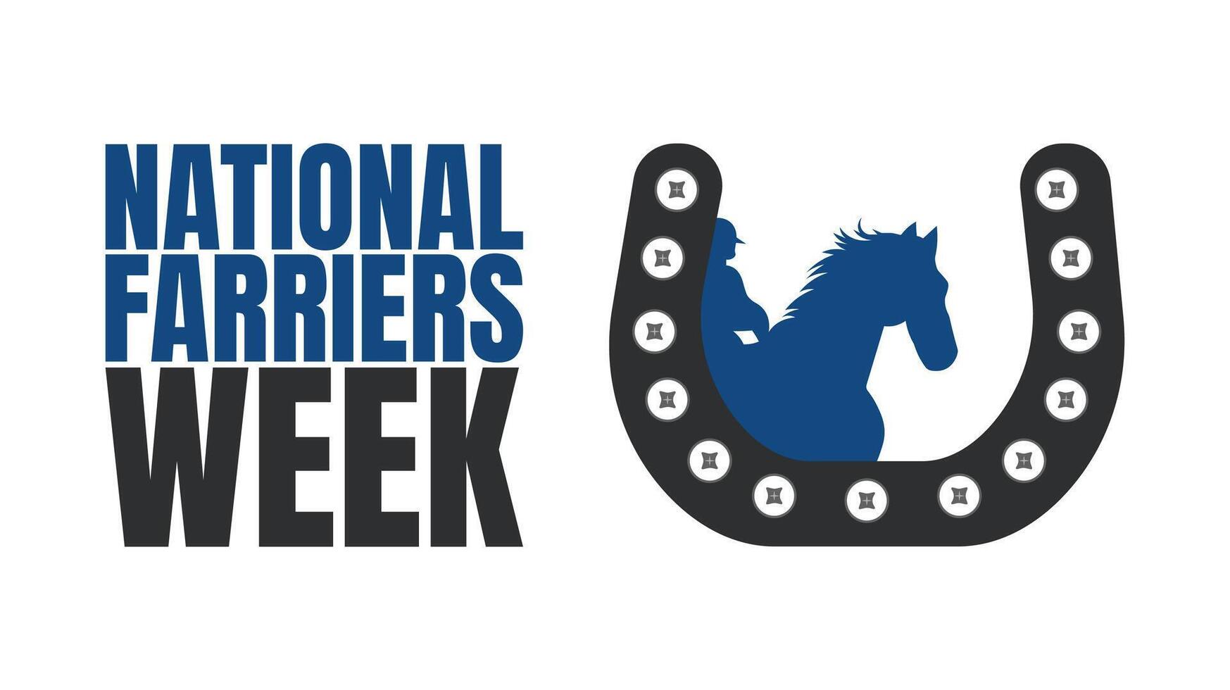 National Farriers Week, Where Hoof Care Meets Dedication vector