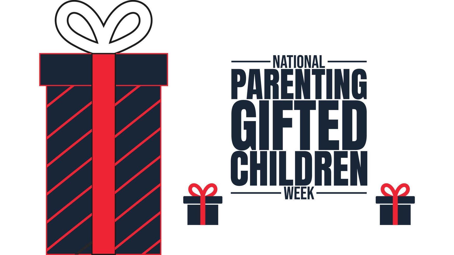 National Parenting Gifted Children Week, Support, Understand, Empower vector