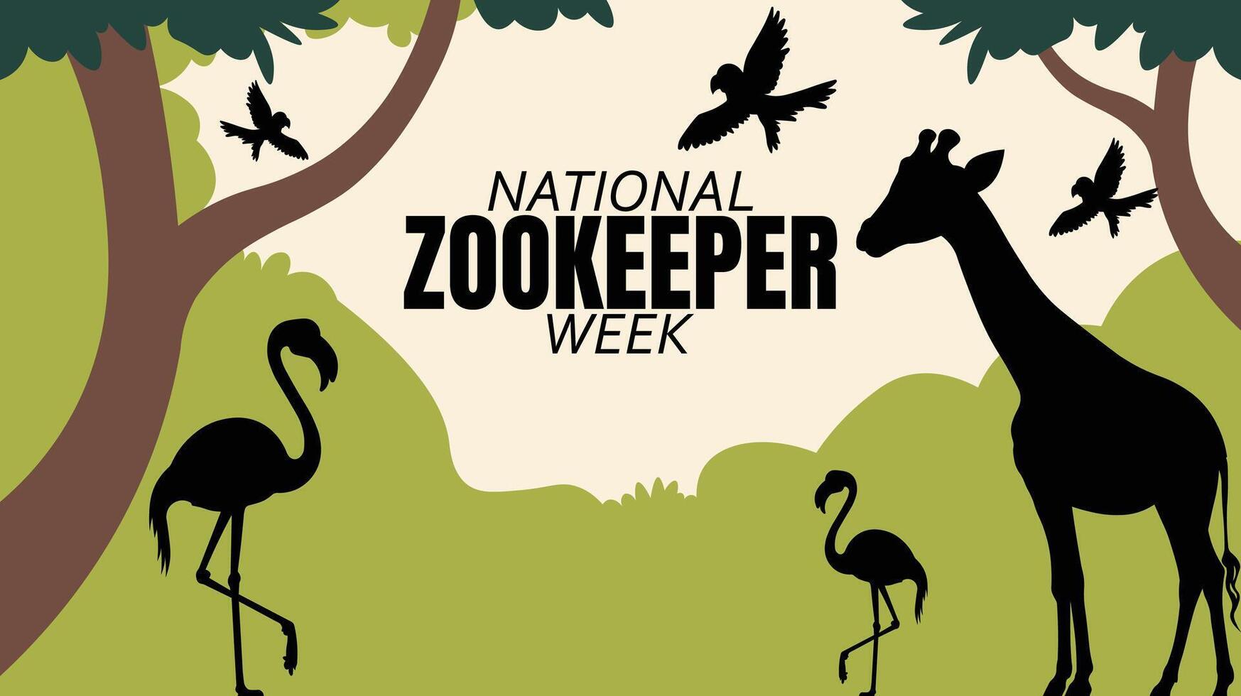 Celebrating National ZooKeeper Week, Guardians of Wildlife and Conservation vector