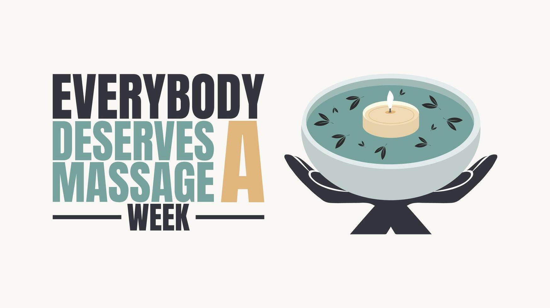 Celebrate Wellness, The Healing Power of Touch During Massage Week vector