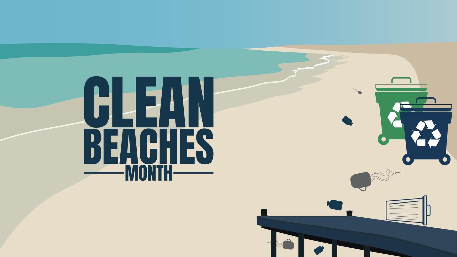 oin the Movement, Keep Our Beaches Clean This July vector