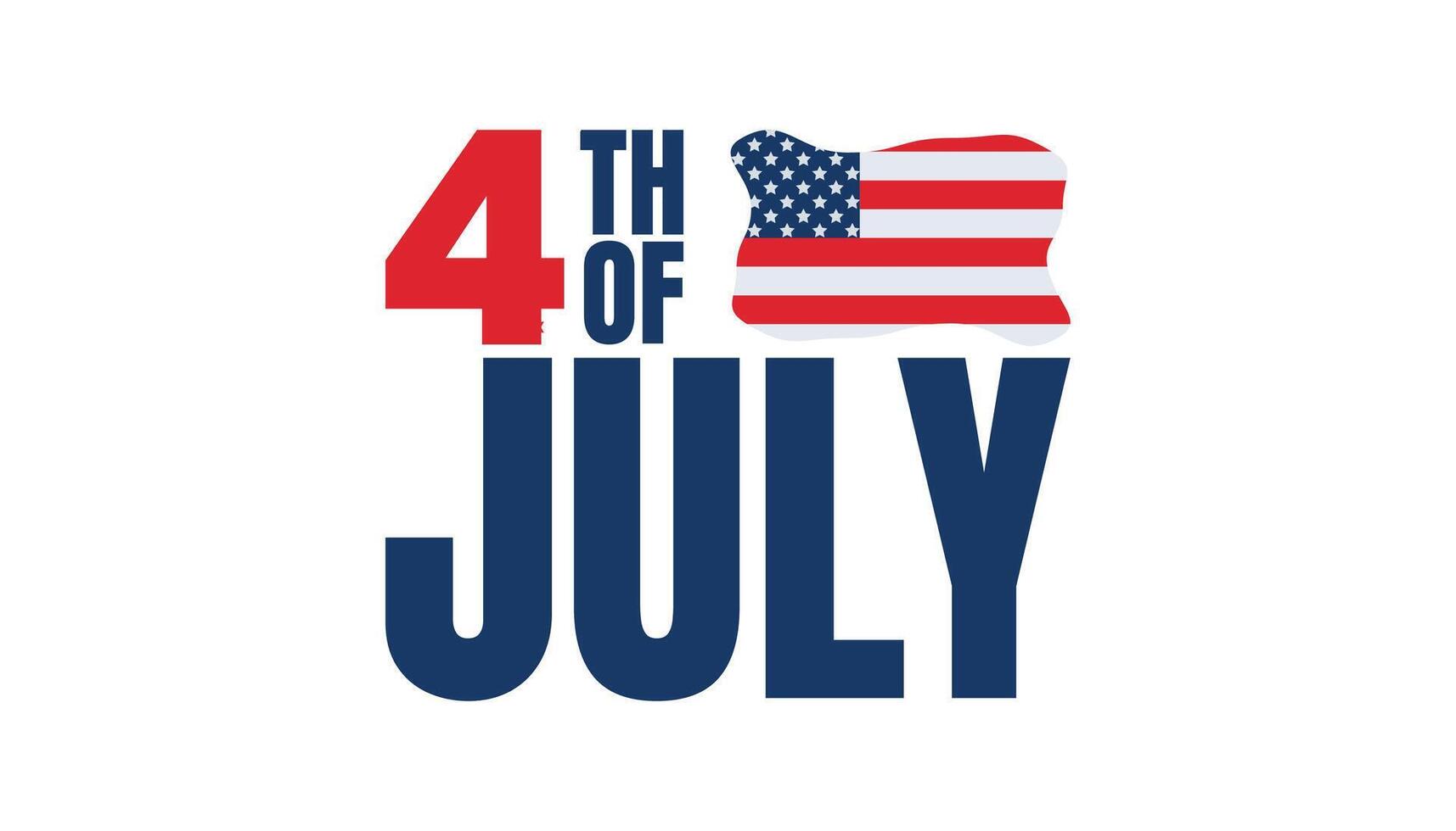 Red, White, and Blue Its the 4th of July vector